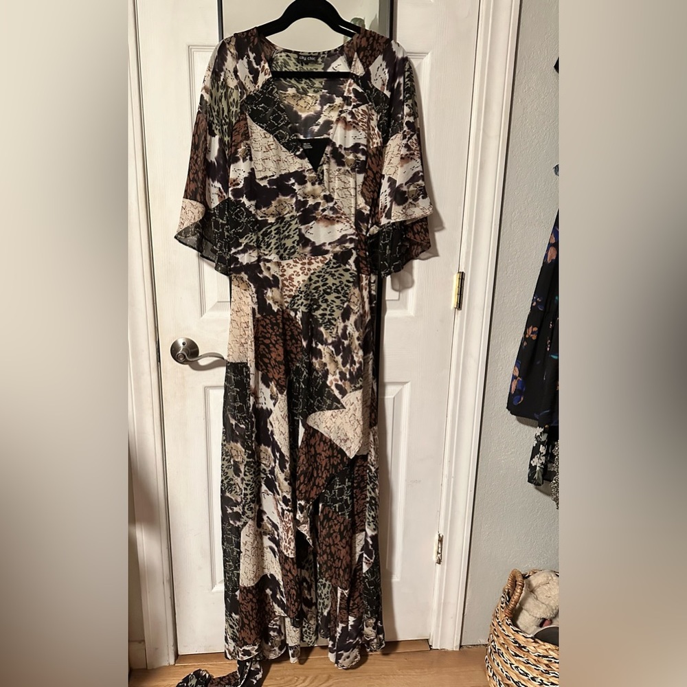 City Chic Wrap Dress